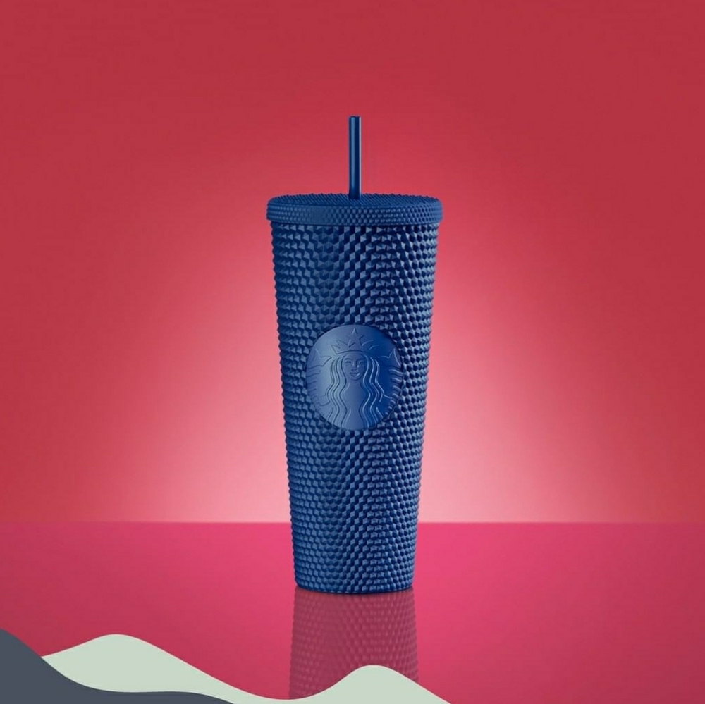Starbucks Mexico Navy Blue Studded Tumbler